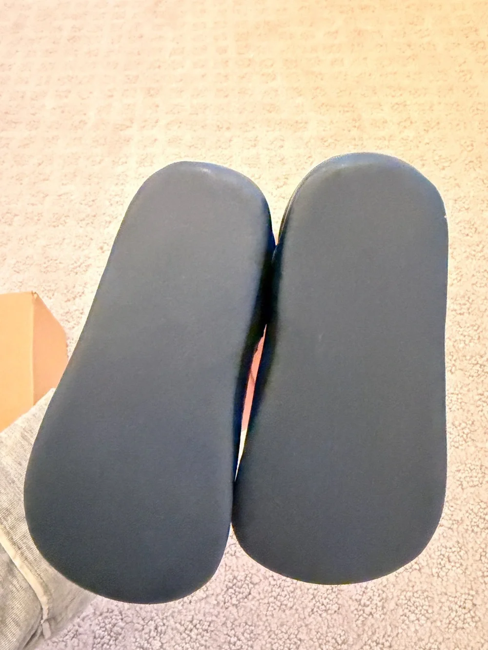 La Coqueta Navy Leather Baby Mary Jane Shoes